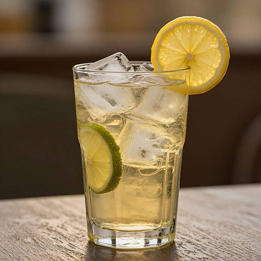 Alfons Mucha Style Iced Tea Glass