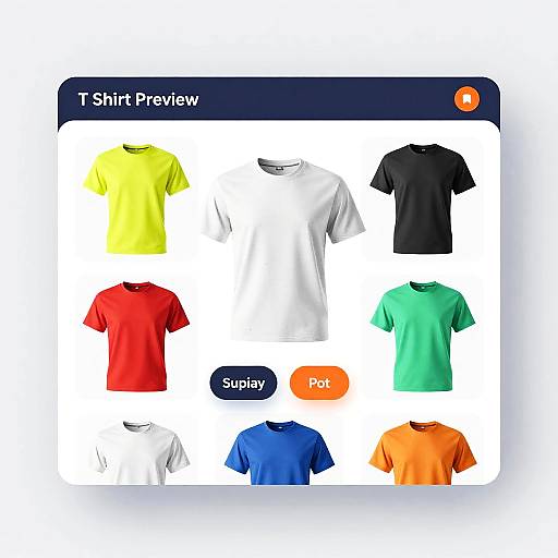 Sleek T-Shirt Preview Generator UI