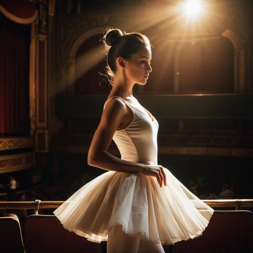 Young Ballerina in Vintage Theatre Young Ballerina in Vintage Theatre