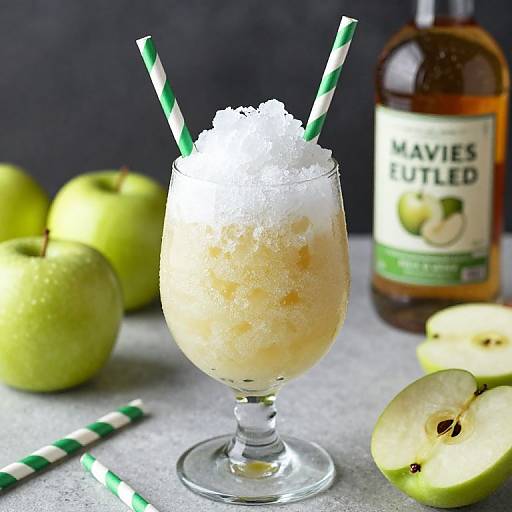 Refreshing Apple Brandy Slush Cocktail