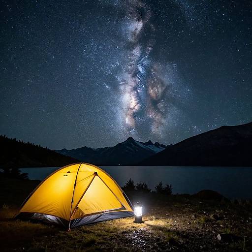 Starry Night Campsite in Patagonia