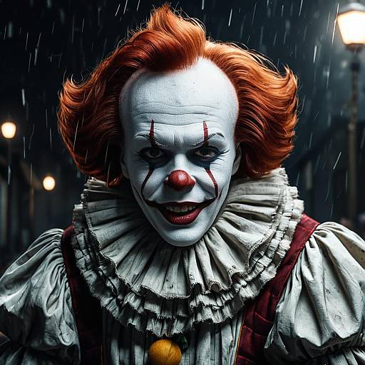 Realistic Pennywise Clown Portrait