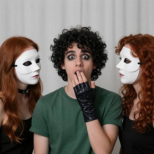 Dramatic Portrait of Shocked Expression