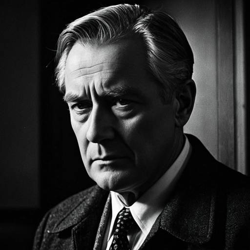 Film Noir Portrait of Retired Detective