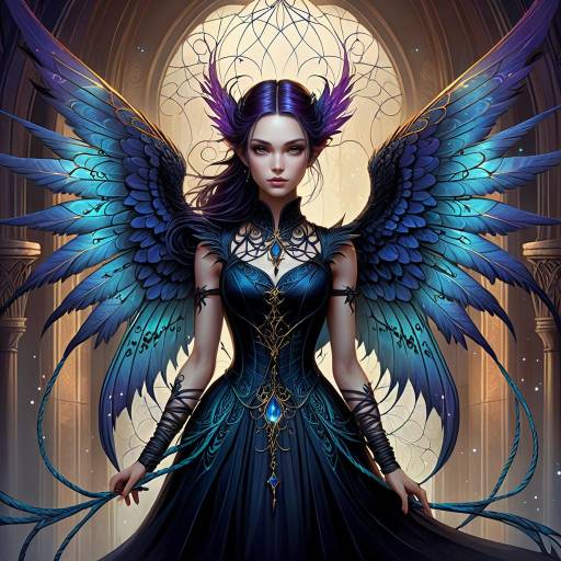 Ethereal Gothic Creature with Wings Ethereal Gothic Creature with Wings