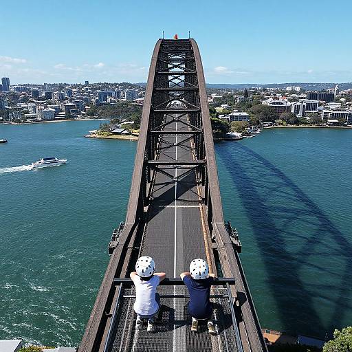 Aerial View of Sydney Harbour Bridge