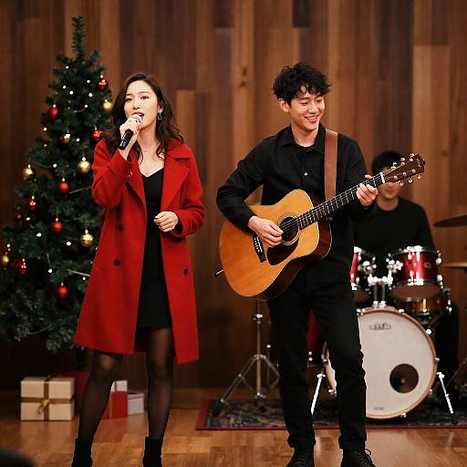 Live Holiday Performance on Stage