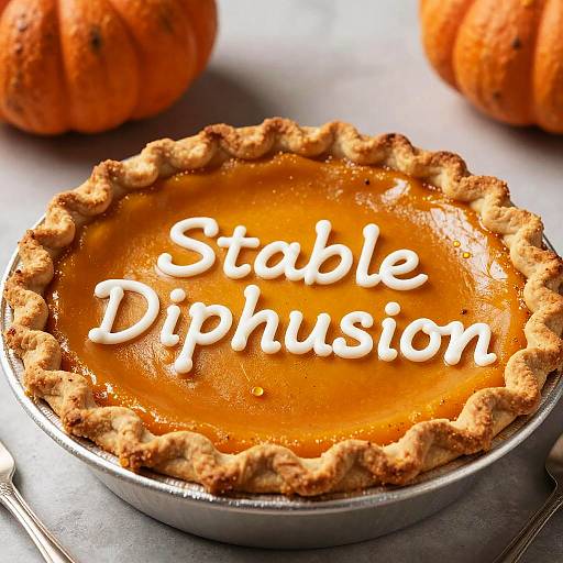 Spiced Pumpkin Pie Food Photography