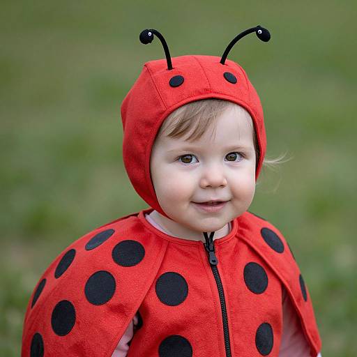 Toddler in Sweet Ladybug Costume