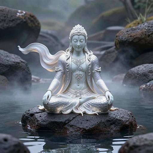 Silver Salamander Sage in Serene Lava