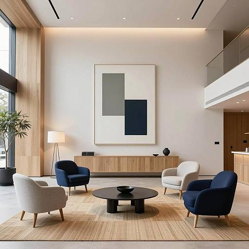 Luxury Minimalist Hotel Lobby Photograph