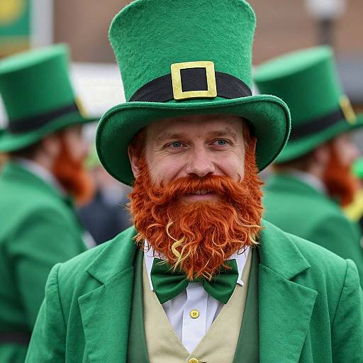 Festive Male Leprechaun Costume Photograph
