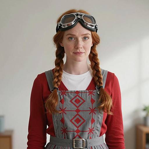 Whimsical Karen Costume Portrait in Detail