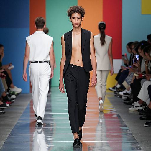 Modern Runway with Vest-Only Fashion