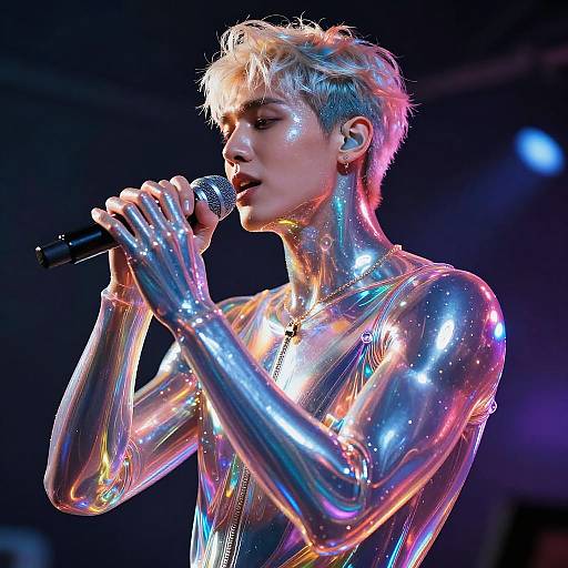 Holographic Rainbow Music Performer Design