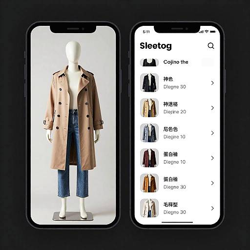 Futuristic Clothing Editor App Concept