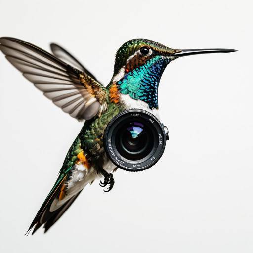 Robotic Hummingbird with Camera Lens