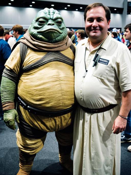Jabba the Hutt Costume at Sci-Fi Convention