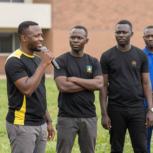 Three African American Men Outdoors