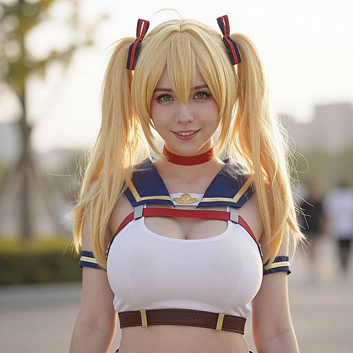 Realistic Machi Komacine Cosplay Photo