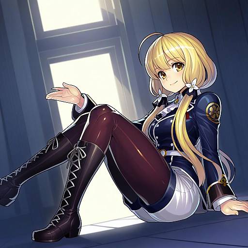 Illustration of Monoyoshi sadamune, touken ranbu in the style of Fengmo