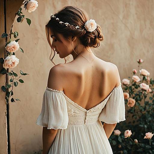 Elegant Bohemian Fashion Portrait in Nature