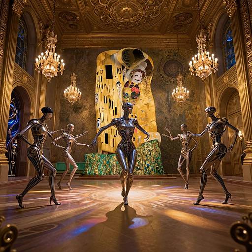 Celestial Ballroom of Biomechanical Elegance