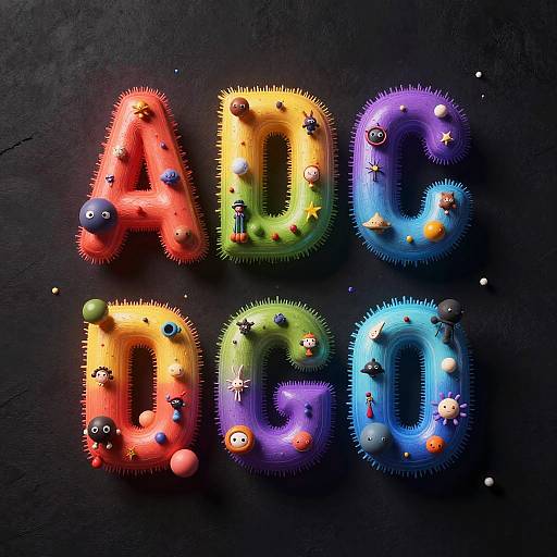 Surreal Dingbat Typography with Icons