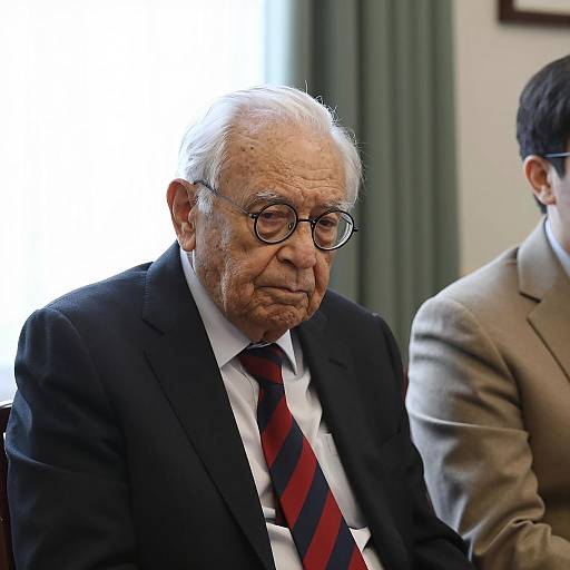 Serious Old Man in a Stylish Setting