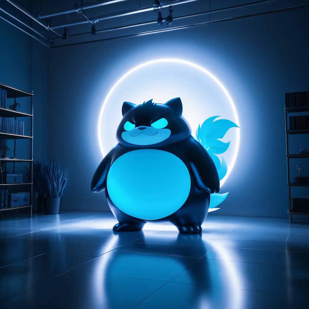 Epic Haunted Snorlax in Cinematic Lighting