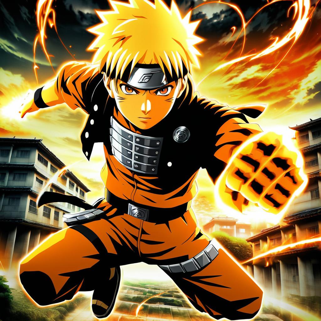 Epic Naruto Titan Anime Poster Design