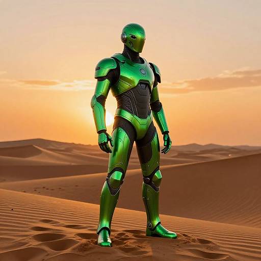 Heroic Dune Pepe in Futuristic Armor