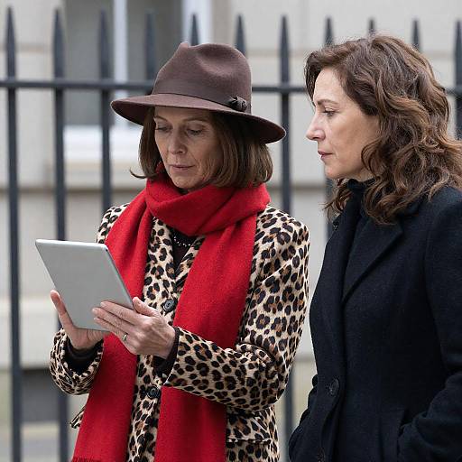 Two Middle-Aged Women Outdoor Portrait