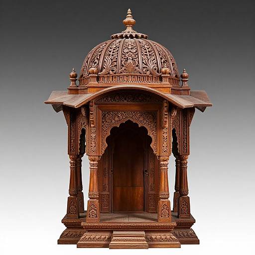 17th-Century Wooden Jain Shrine