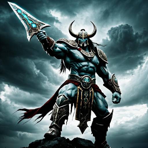 Epic Dark Godfall Warlord Titan Wallpaper