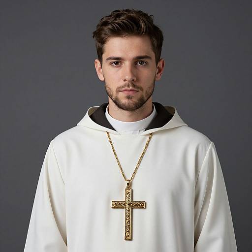 Realistic Male Priest Costume Accessories
