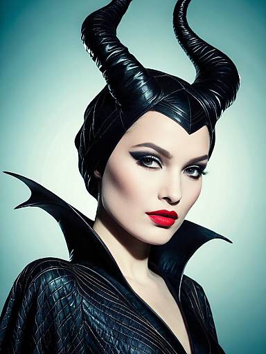 Detailed Maleficent Costume Headshot