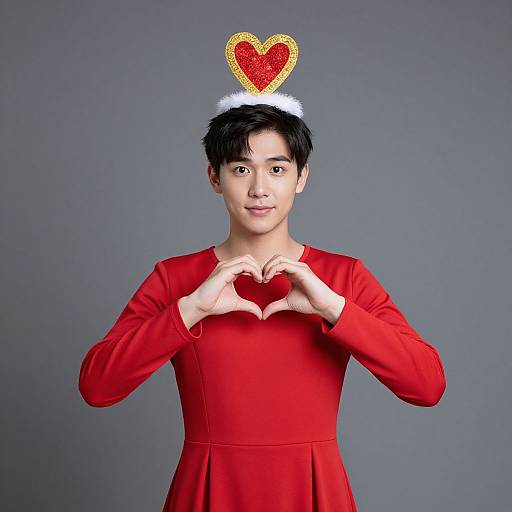 Realistic Queen of Hearts Costume Portrait