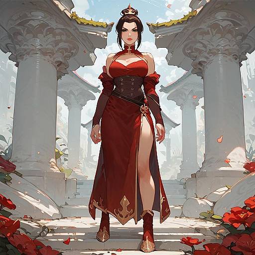 Azula Full Body Anime Portrait