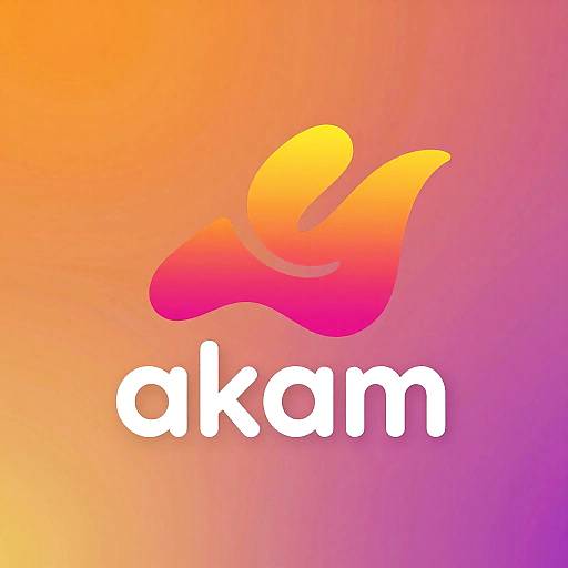Vibrant 3D Akam Logo Design