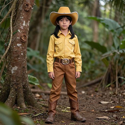 Safari Cowboy Costume Outdoors