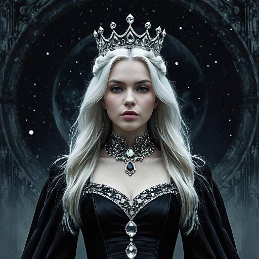 Gothic Princess in Glitch Art