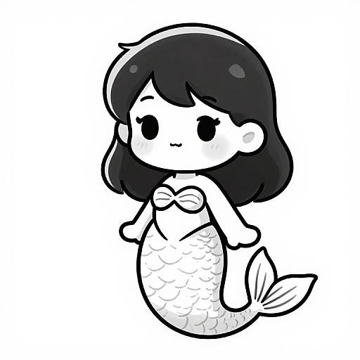Yoji Shinkawa Style Cute Little Mermaid