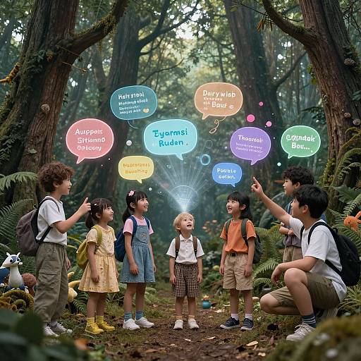 Magical Forest Kids Photography AI