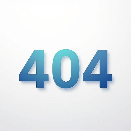 Photograph of bold, blue, three-dimensional numbers 