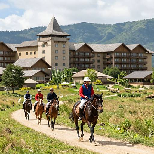Scenic Trail Ride at Tamaya Resort