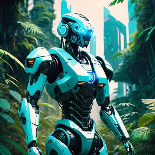 Futuristic Mech in Retro Futurism Style Futuristic Mech in Retro Futurism Style