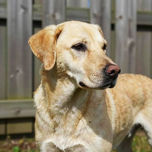 Detailed Side Profile Dog Portrait