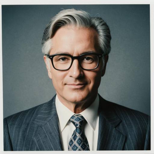 Mature Man in Tailored Suit and Glasses