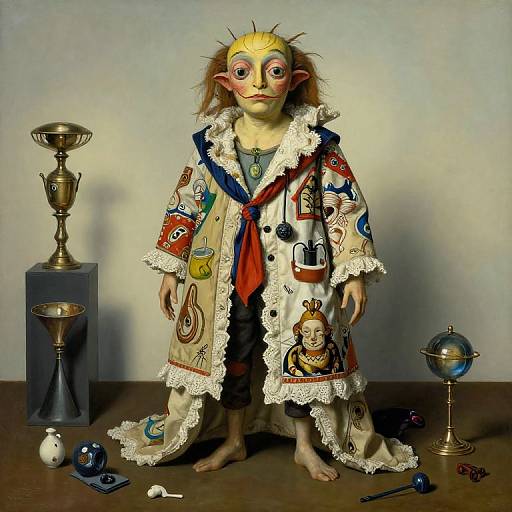 Surreal Bizarre Creature Garment Art